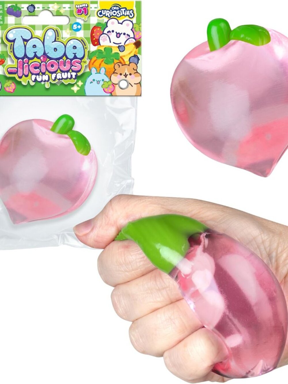 ORB Tabalicious TABA Squishy Peach Fruit Toy – Kawaii Sensory Fidget